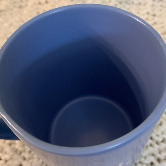 Indigo light blue mug, says Inhale, Exhale. - Picture 3 of 4